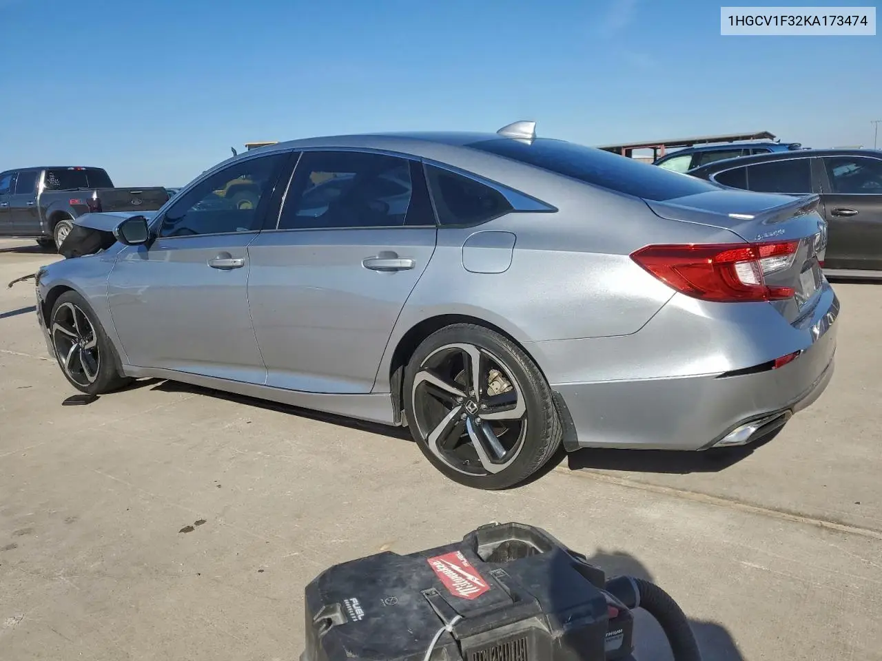 1HGCV1F32KA173474 2019 Honda Accord Sport