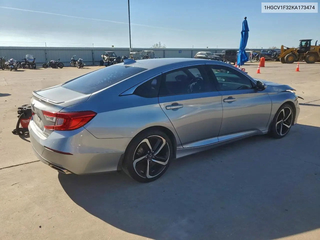 1HGCV1F32KA173474 2019 Honda Accord Sport