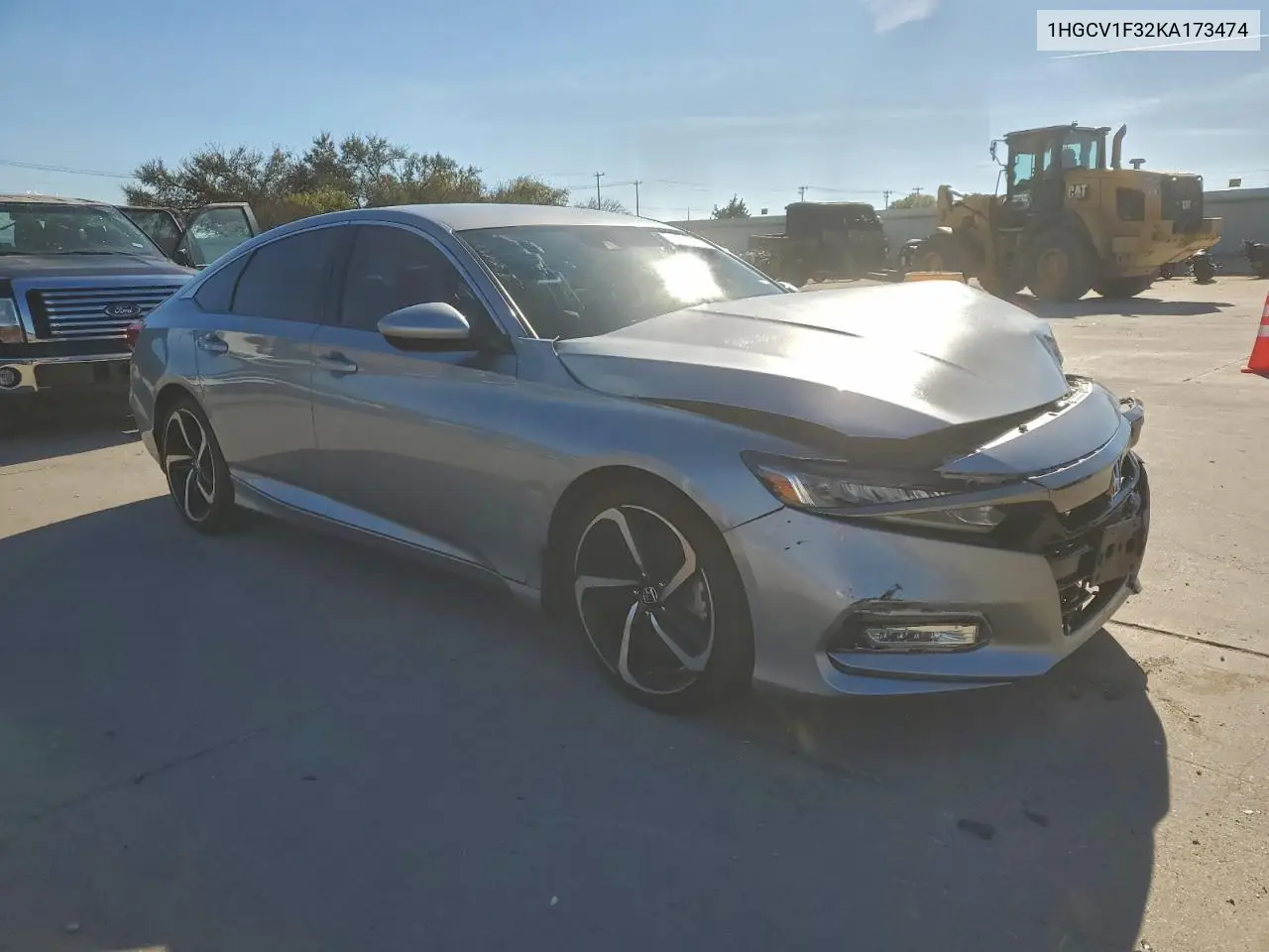 1HGCV1F32KA173474 2019 Honda Accord Sport
