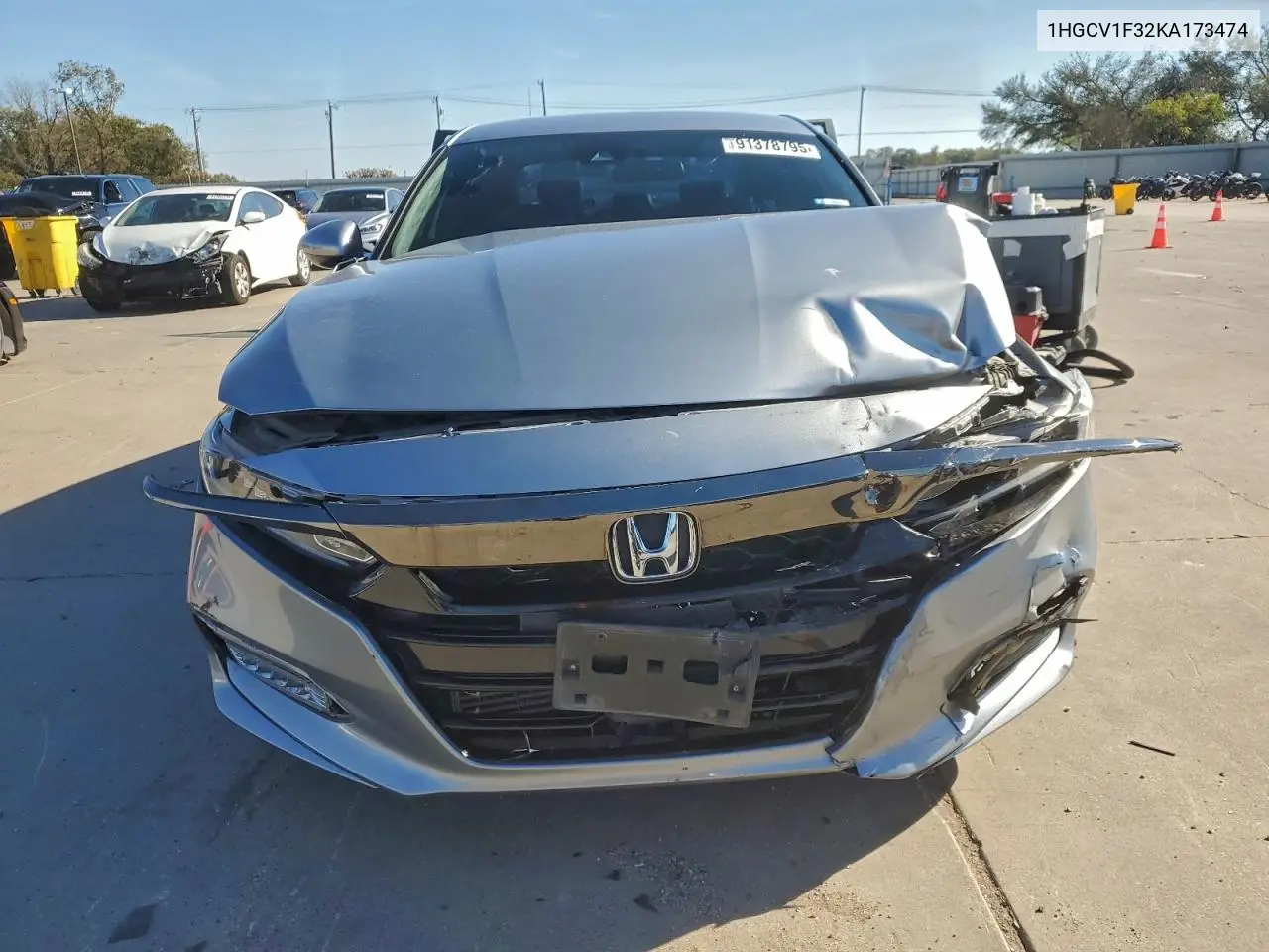 1HGCV1F32KA173474 2019 Honda Accord Sport
