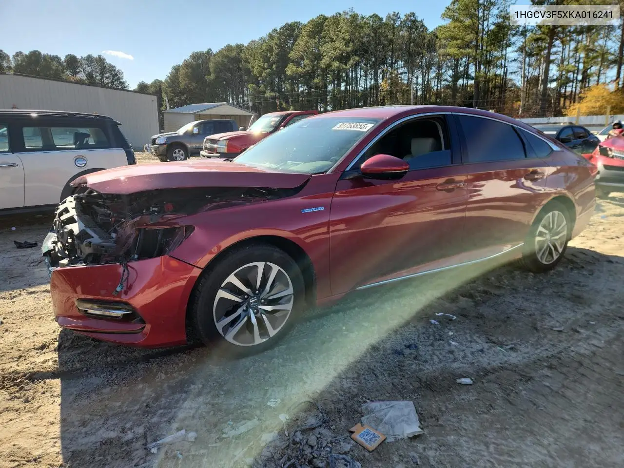 1HGCV3F5XKA016241 2019 Honda Accord Hybrid Exl