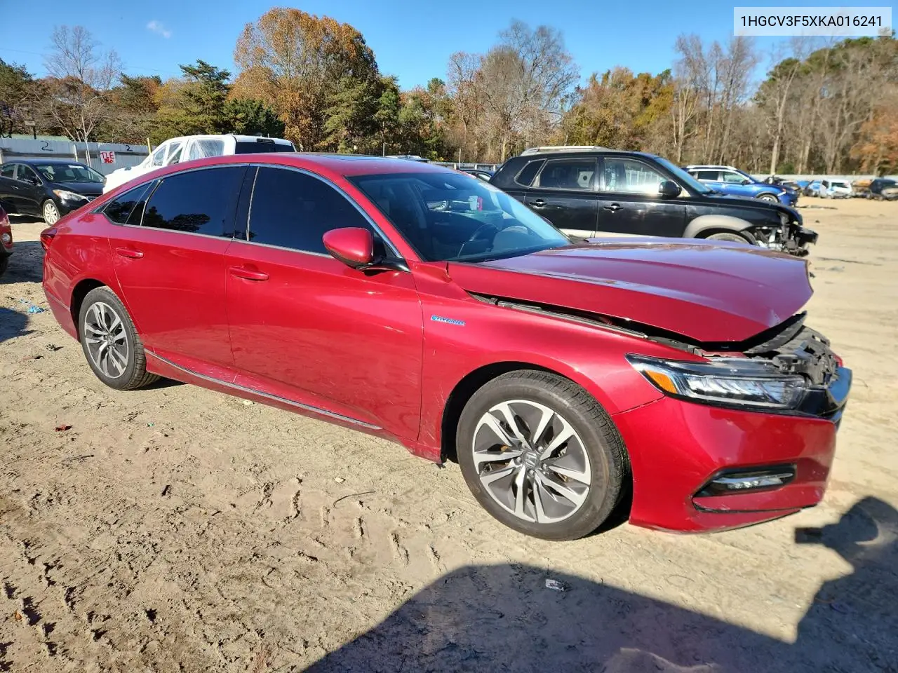 1HGCV3F5XKA016241 2019 Honda Accord Hybrid Exl