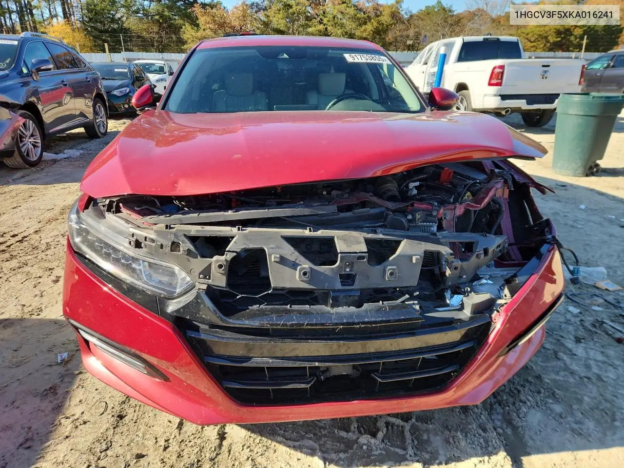 1HGCV3F5XKA016241 2019 Honda Accord Hybrid Exl