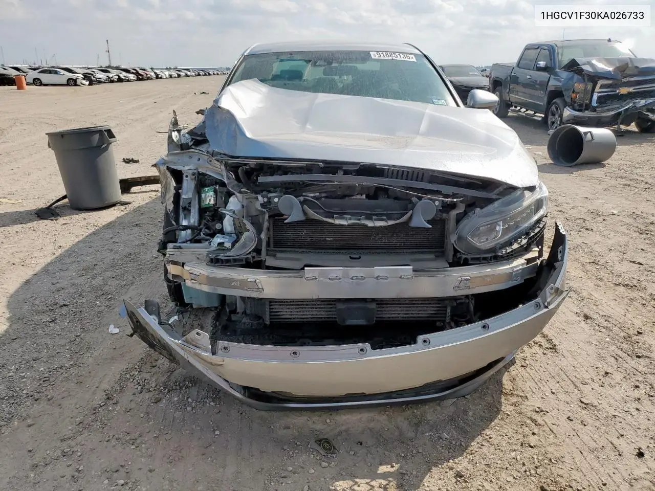 1HGCV1F30KA026733 2019 Honda Accord Sport