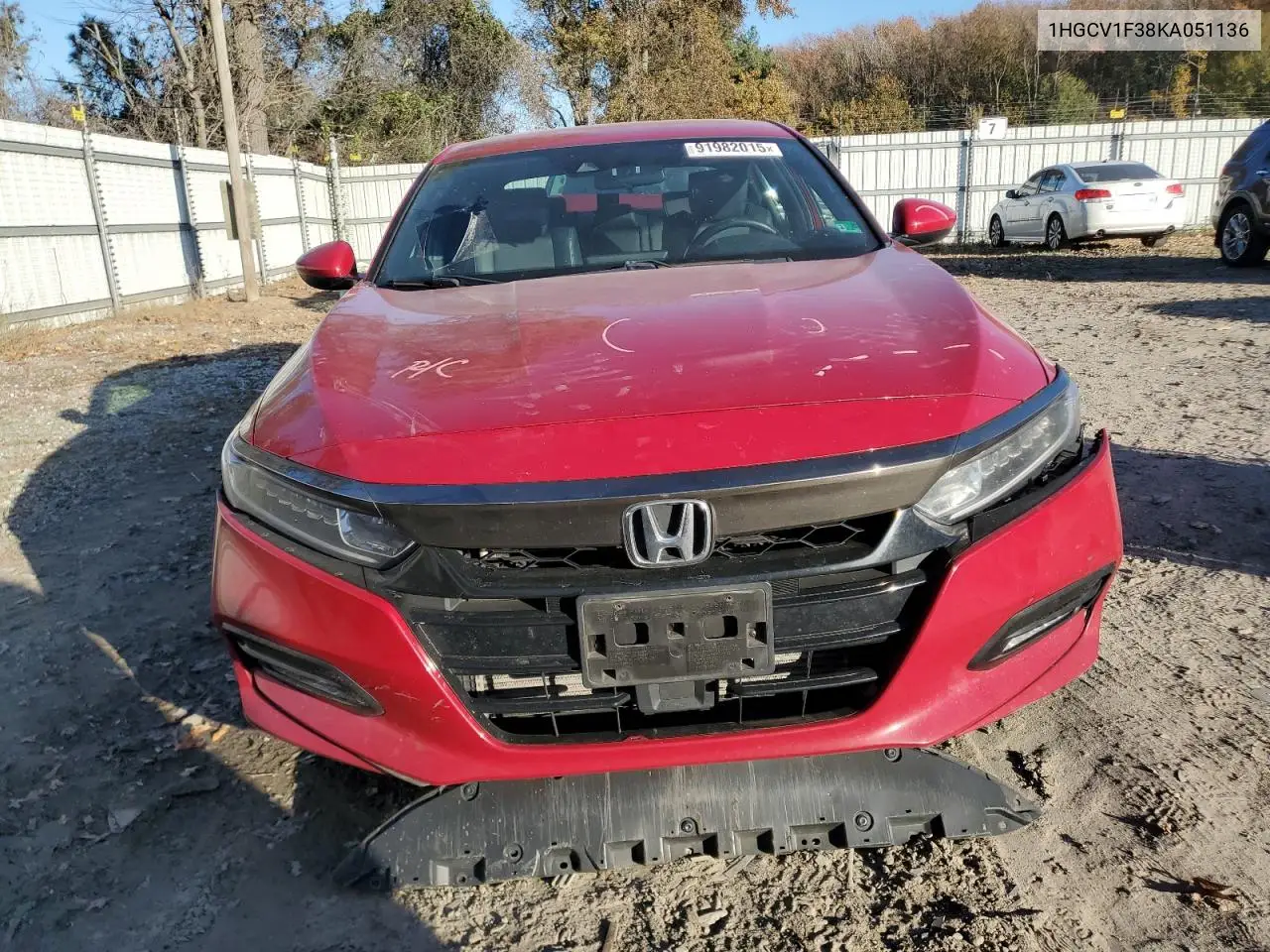 1HGCV1F38KA051136 2019 Honda Accord Sport