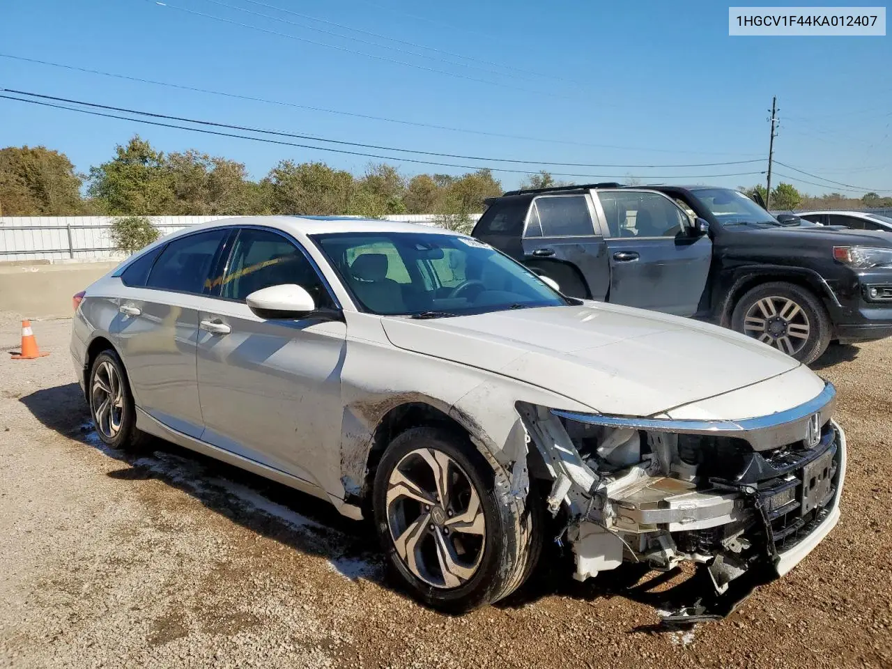 1HGCV1F44KA012407 2019 Honda Accord Ex
