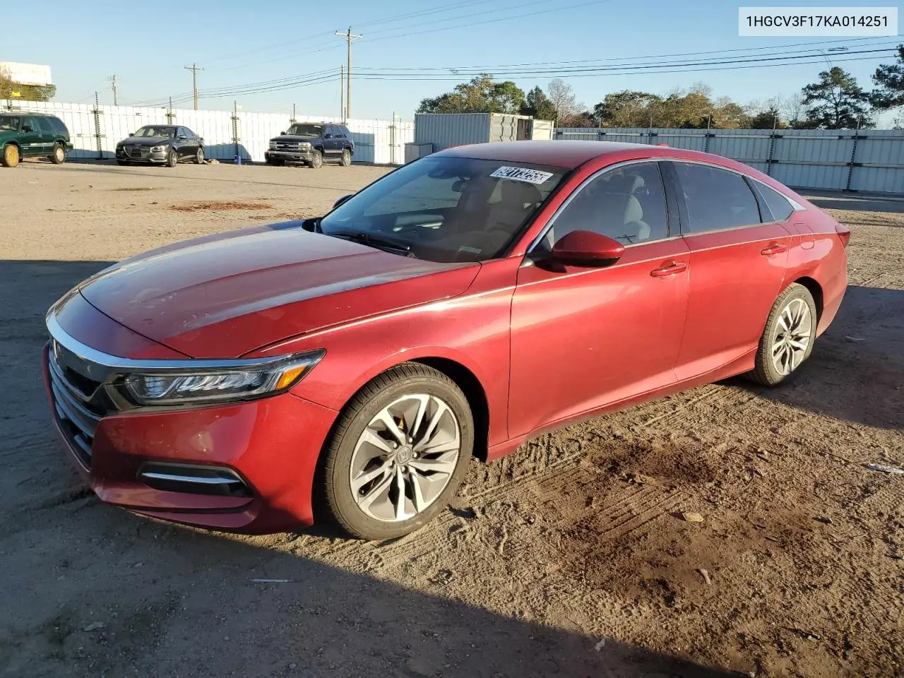 1HGCV3F17KA014251 2019 Honda Accord Hybrid