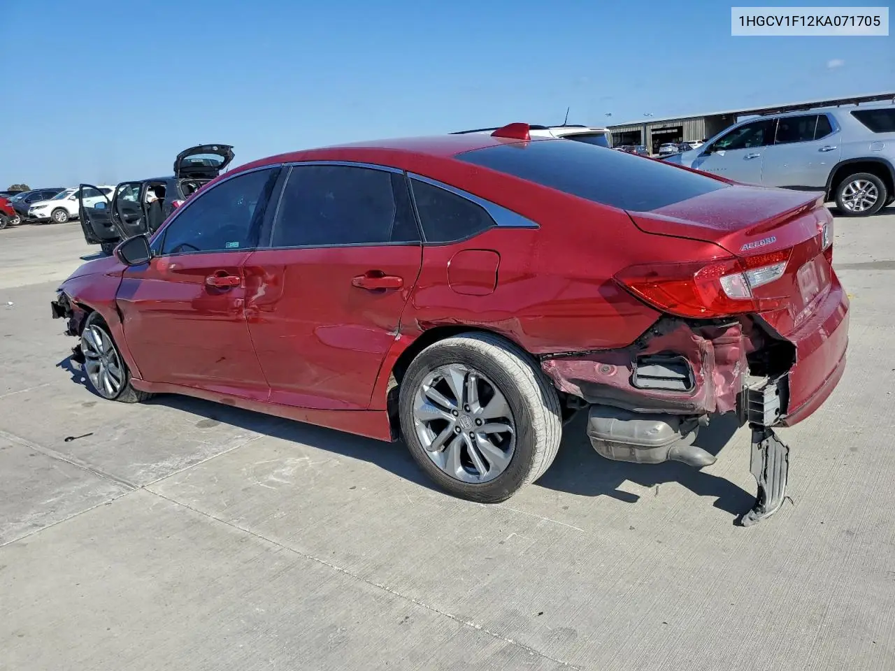 1HGCV1F12KA071705 2019 Honda Accord Lx