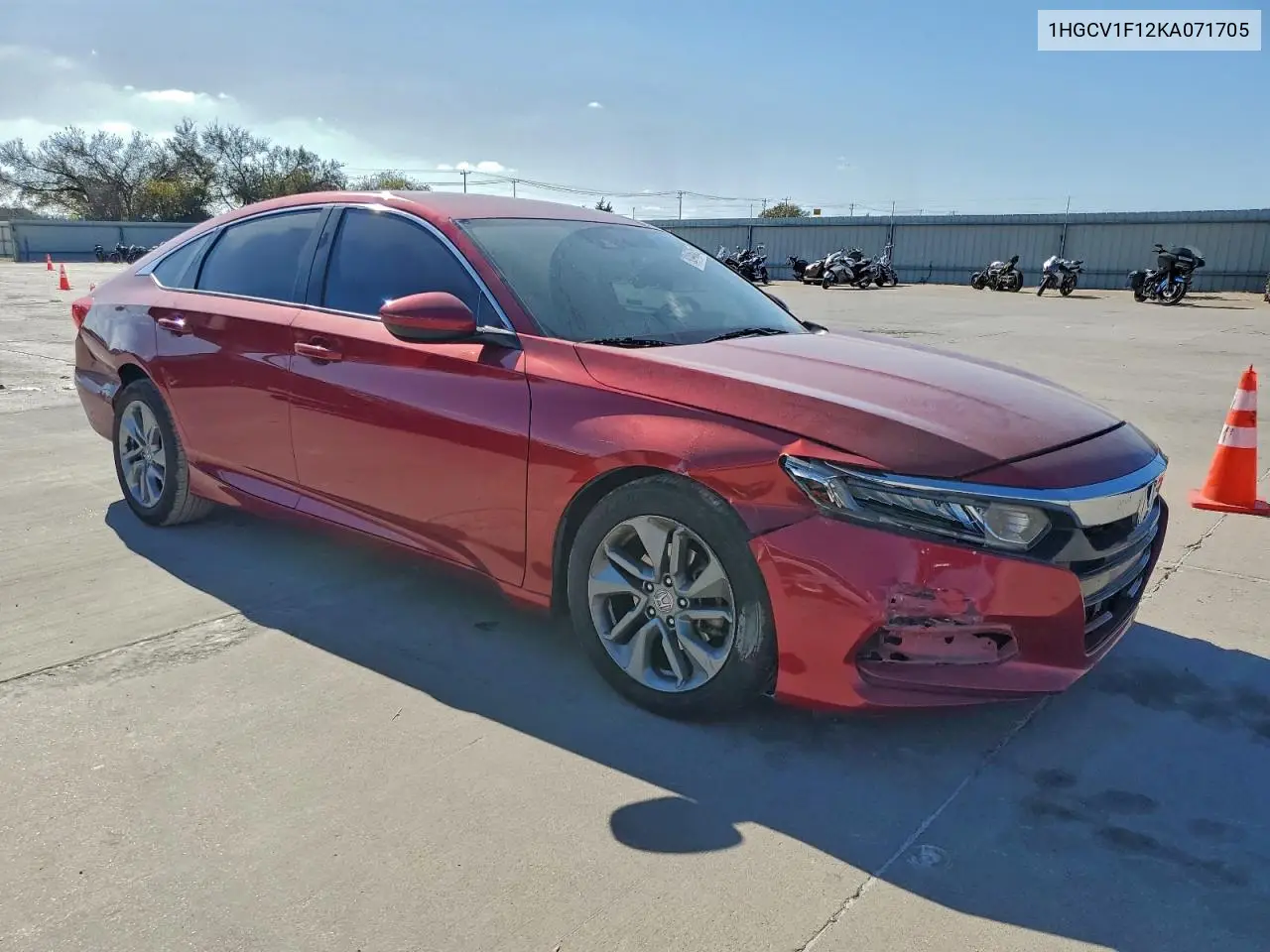 1HGCV1F12KA071705 2019 Honda Accord Lx