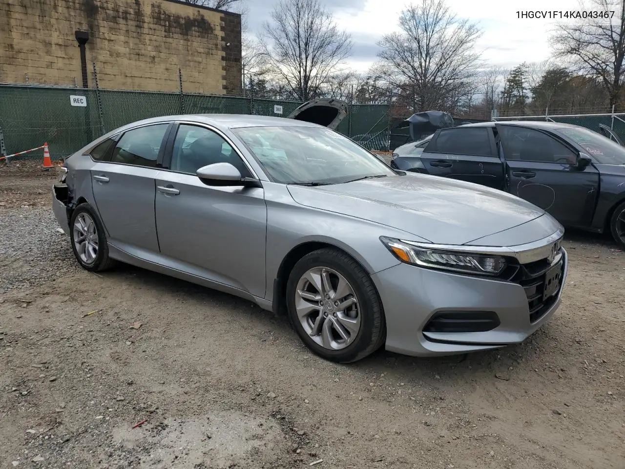 1HGCV1F14KA043467 2019 Honda Accord Lx