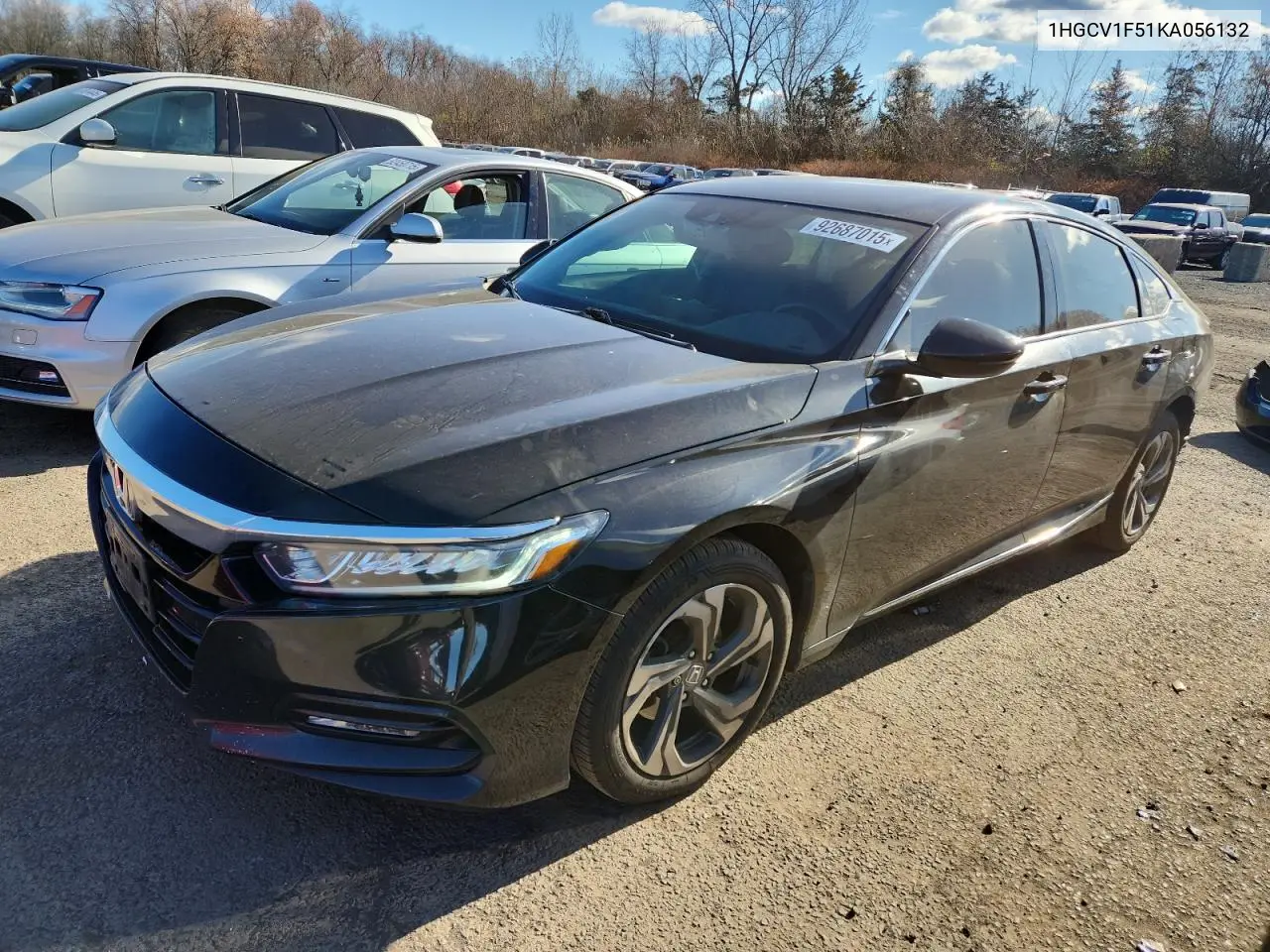 1HGCV1F51KA056132 2019 Honda Accord Exl