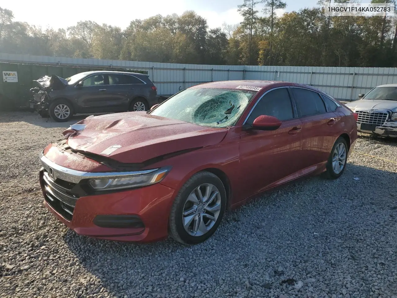 1HGCV1F14KA052783 2019 Honda Accord Lx