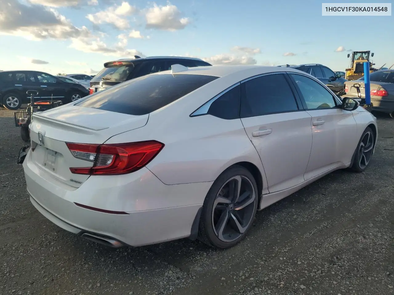 1HGCV1F30KA014548 2019 Honda Accord Sport