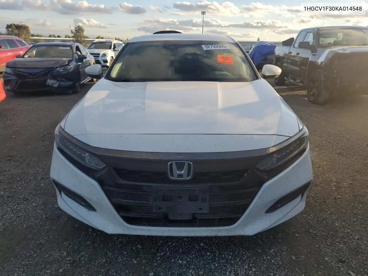 1HGCV1F30KA014548 2019 Honda Accord Sport