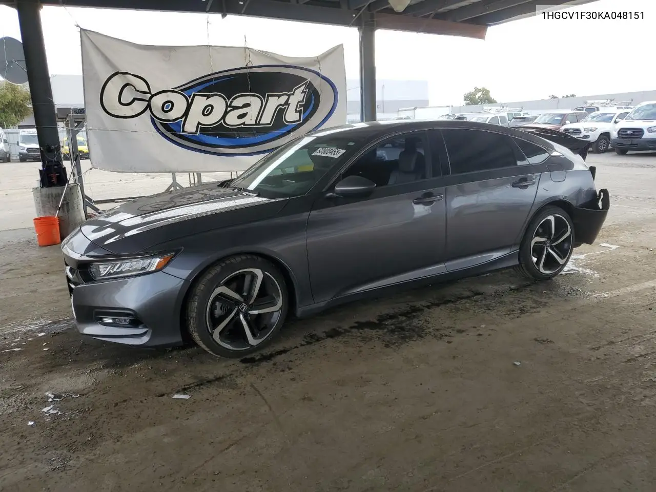 1HGCV1F30KA048151 2019 Honda Accord Sport