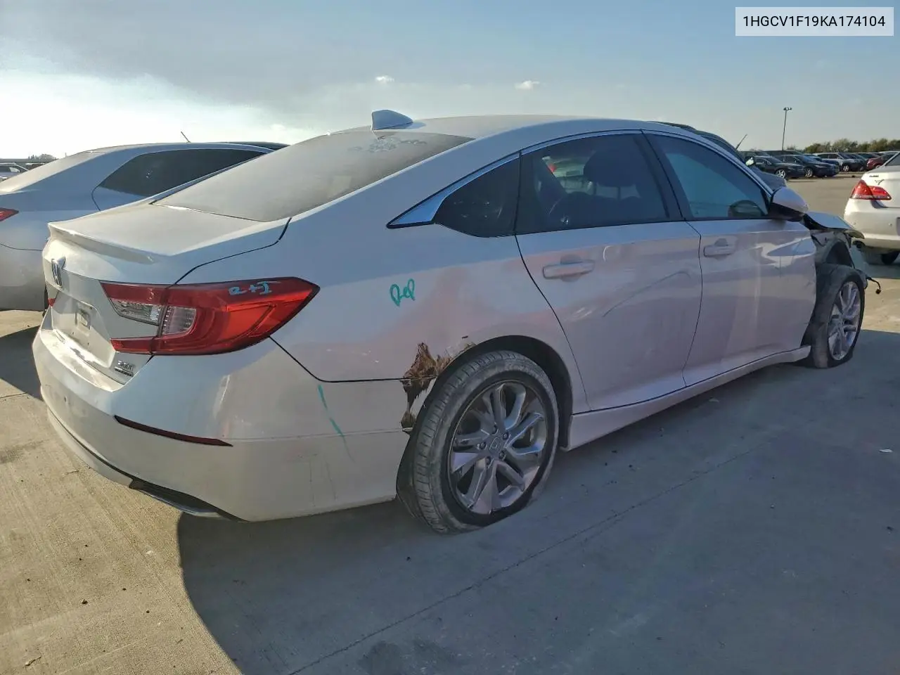 1HGCV1F19KA174104 2019 Honda Accord Lx