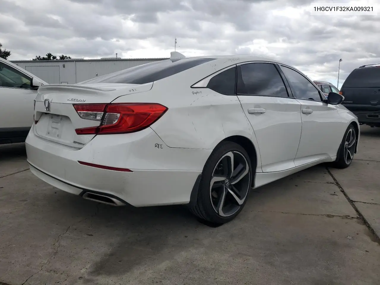 1HGCV1F32KA009321 2019 Honda Accord Sport