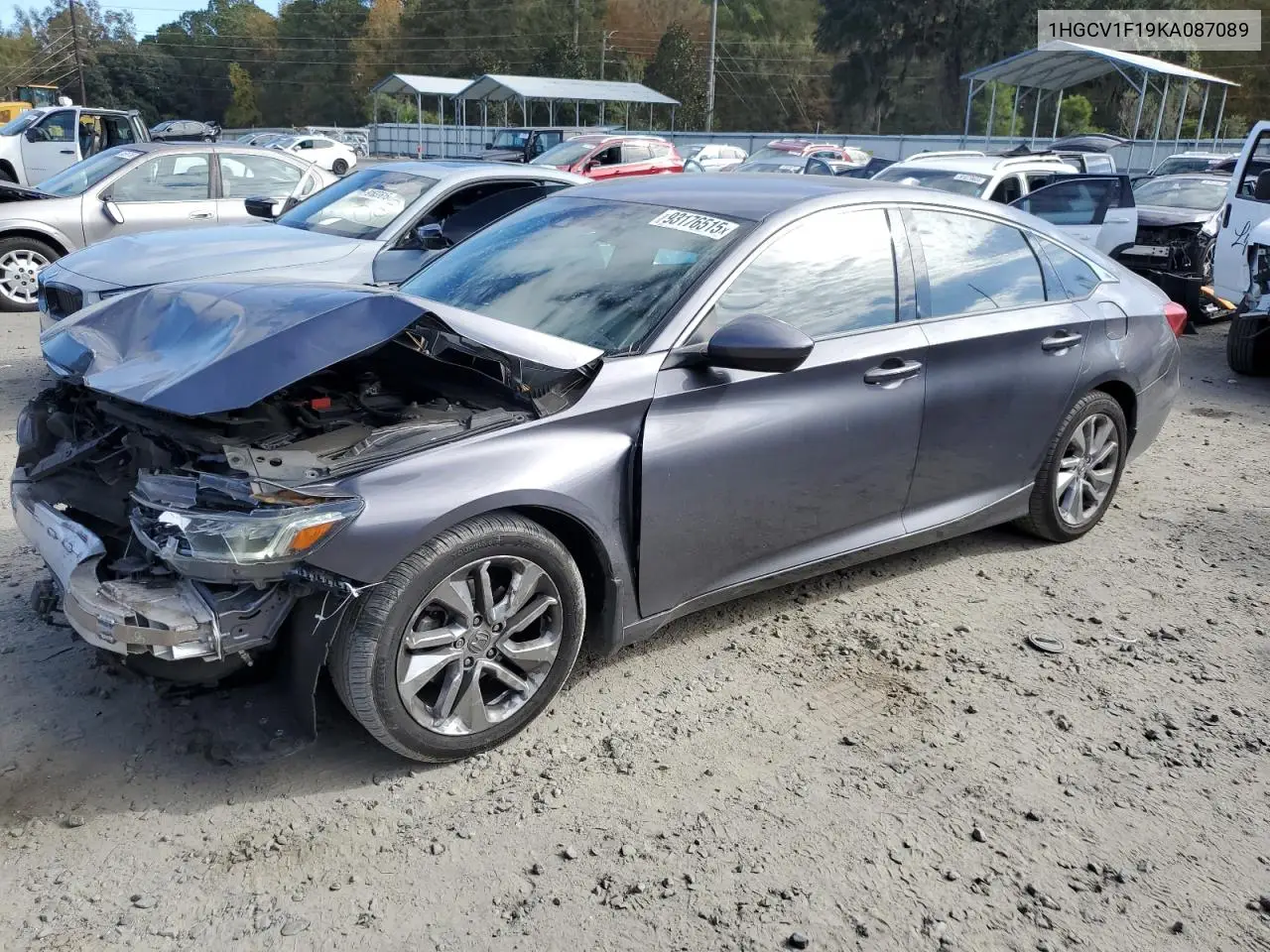 1HGCV1F19KA087089 2019 Honda Accord Lx