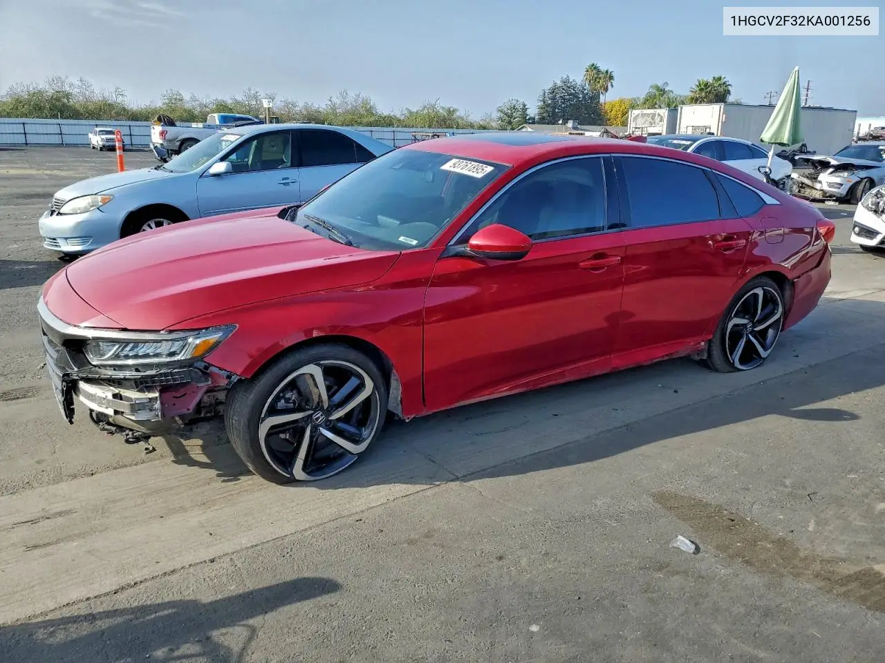 1HGCV2F32KA001256 2019 Honda Accord Sport