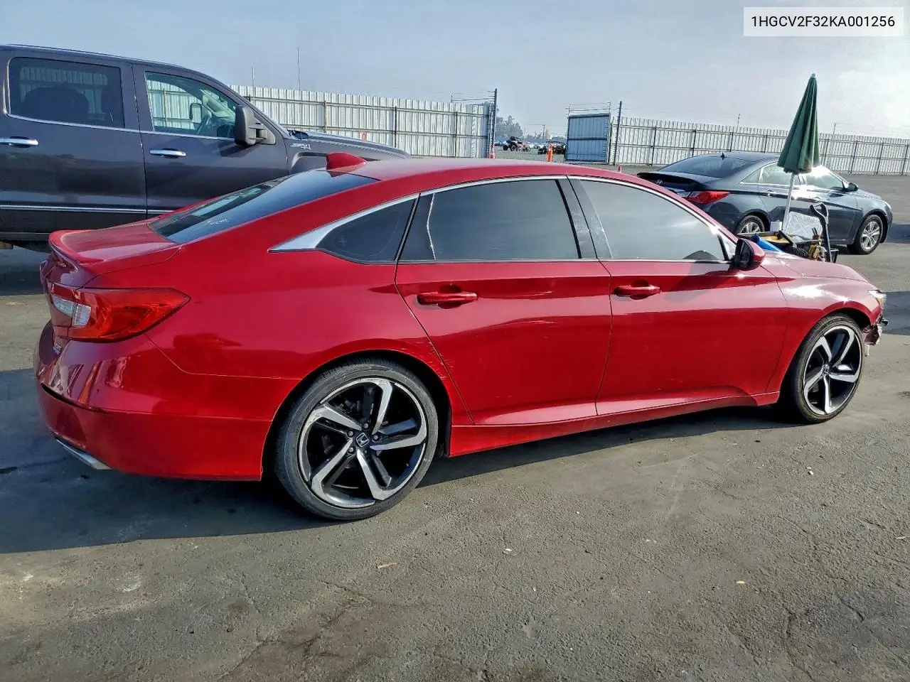 1HGCV2F32KA001256 2019 Honda Accord Sport