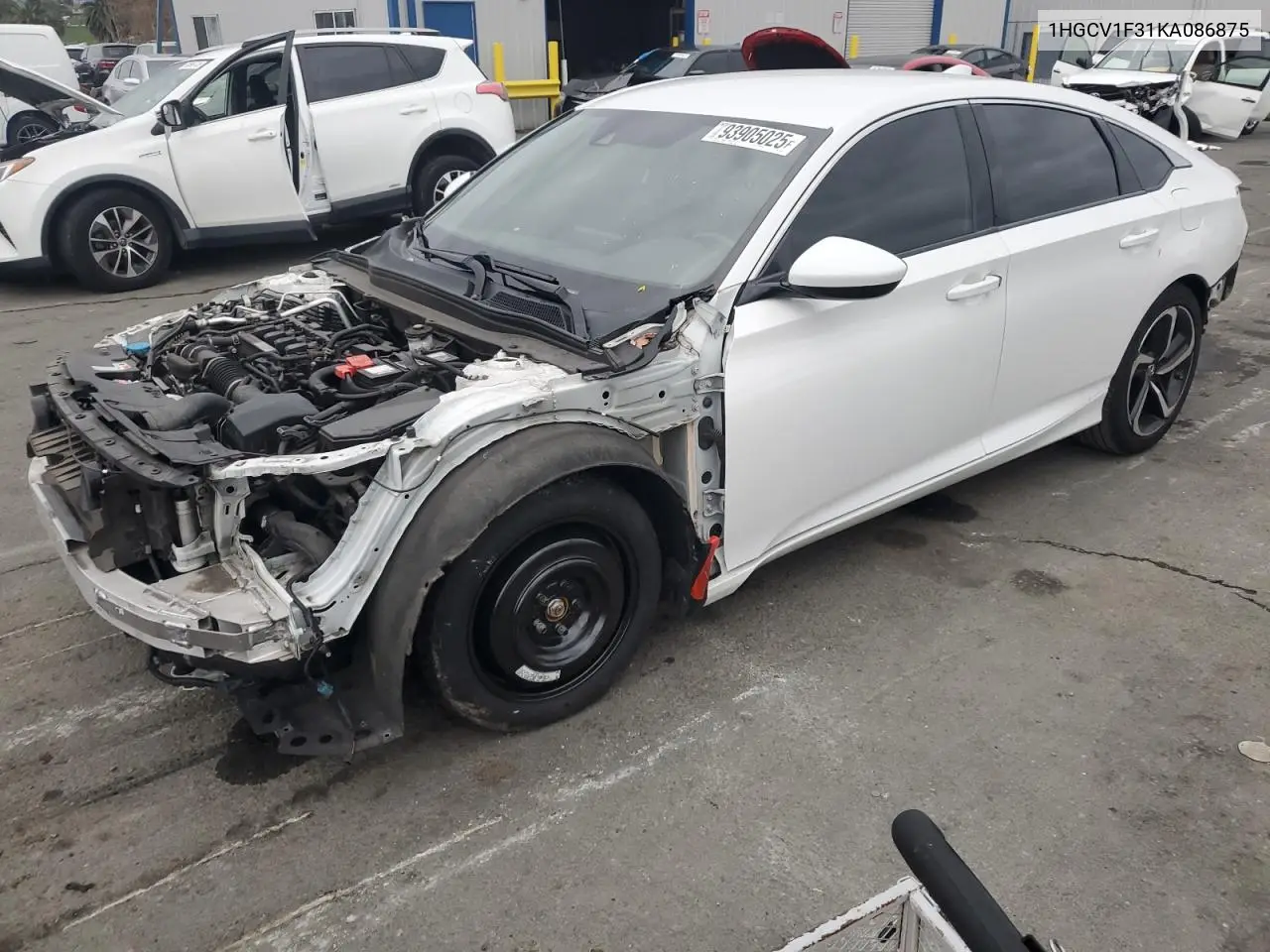 1HGCV1F31KA086875 2019 Honda Accord Sport