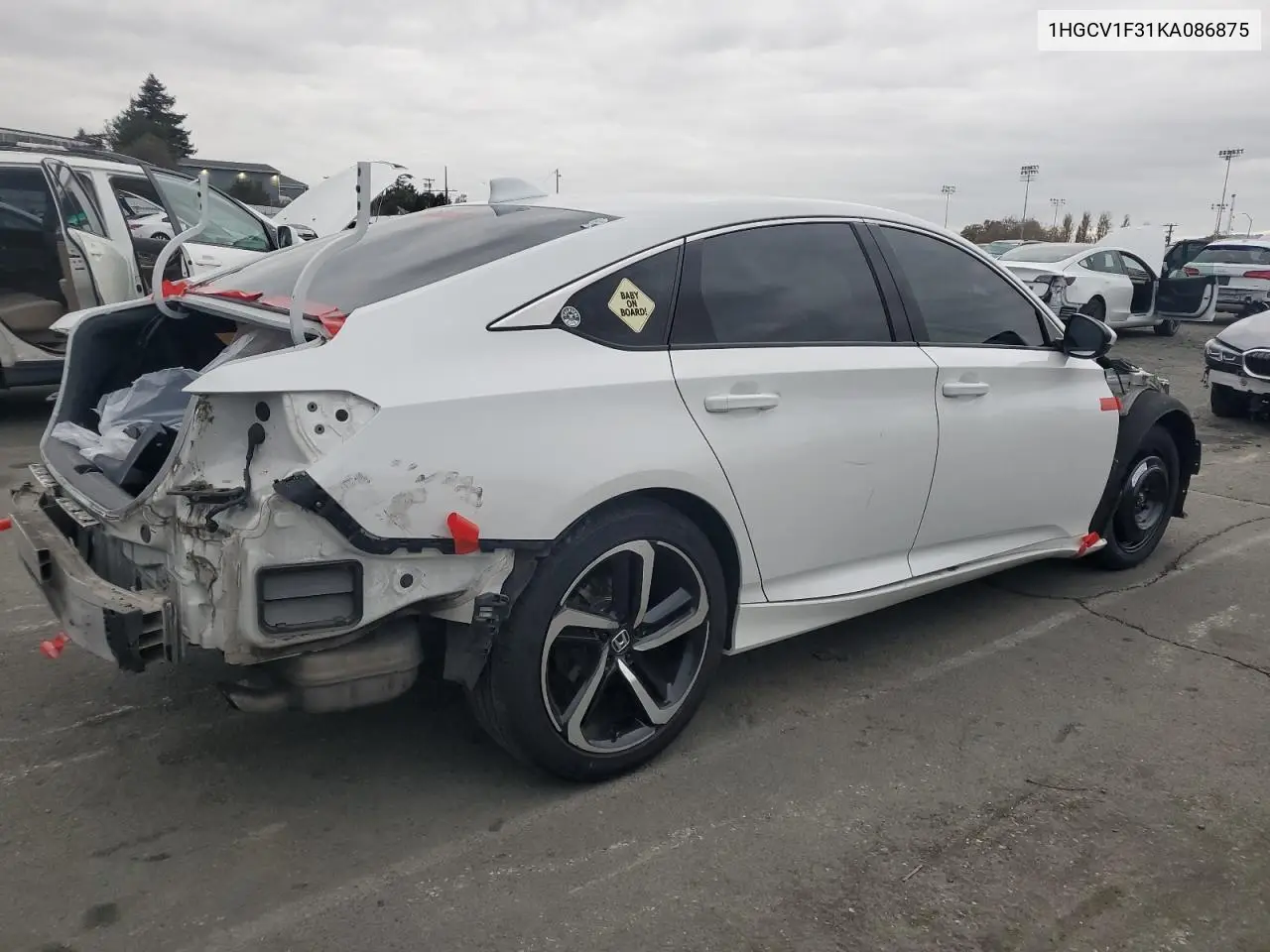 1HGCV1F31KA086875 2019 Honda Accord Sport