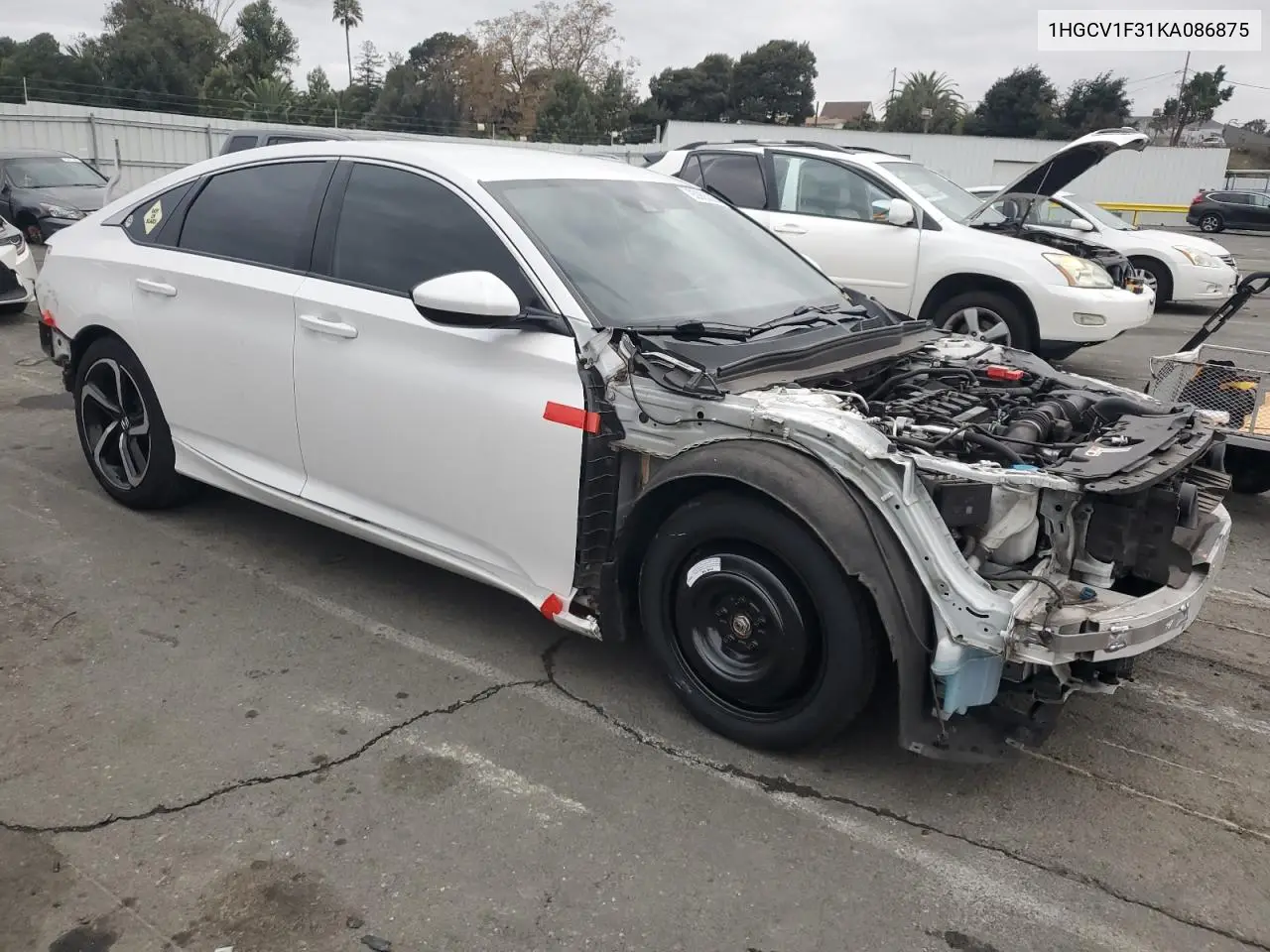 1HGCV1F31KA086875 2019 Honda Accord Sport