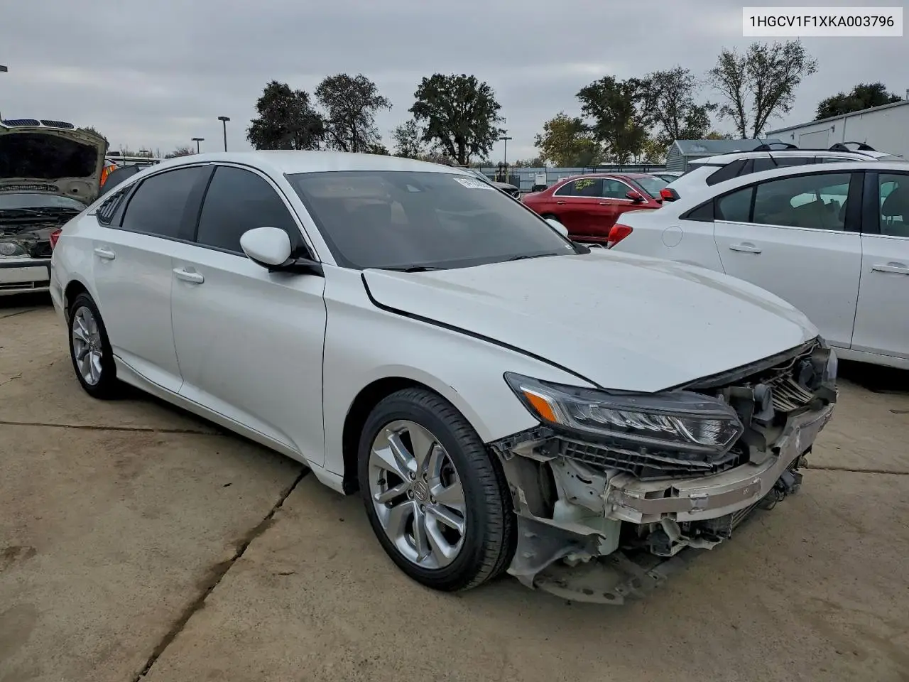 1HGCV1F1XKA003796 2019 Honda Accord Lx