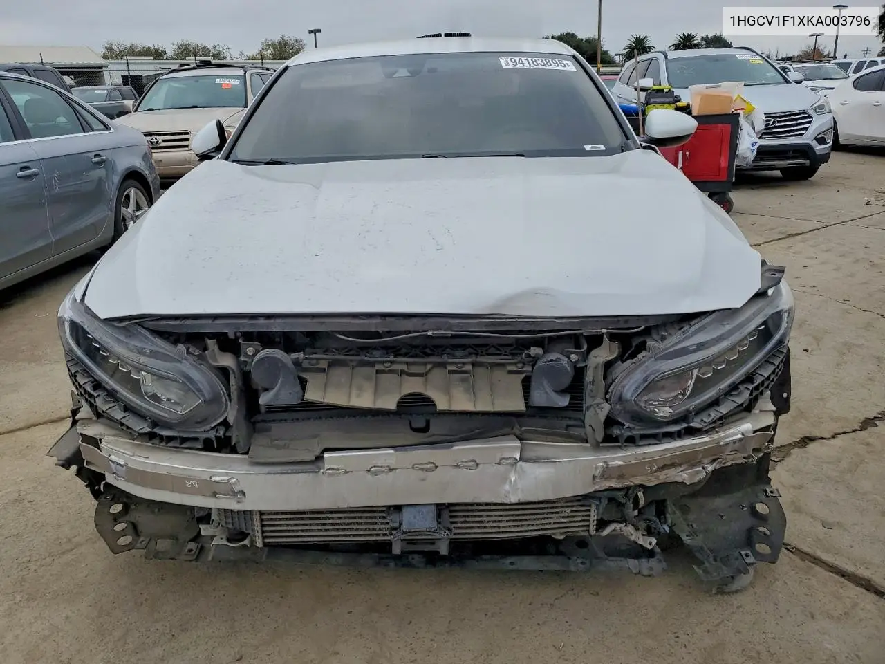 1HGCV1F1XKA003796 2019 Honda Accord Lx