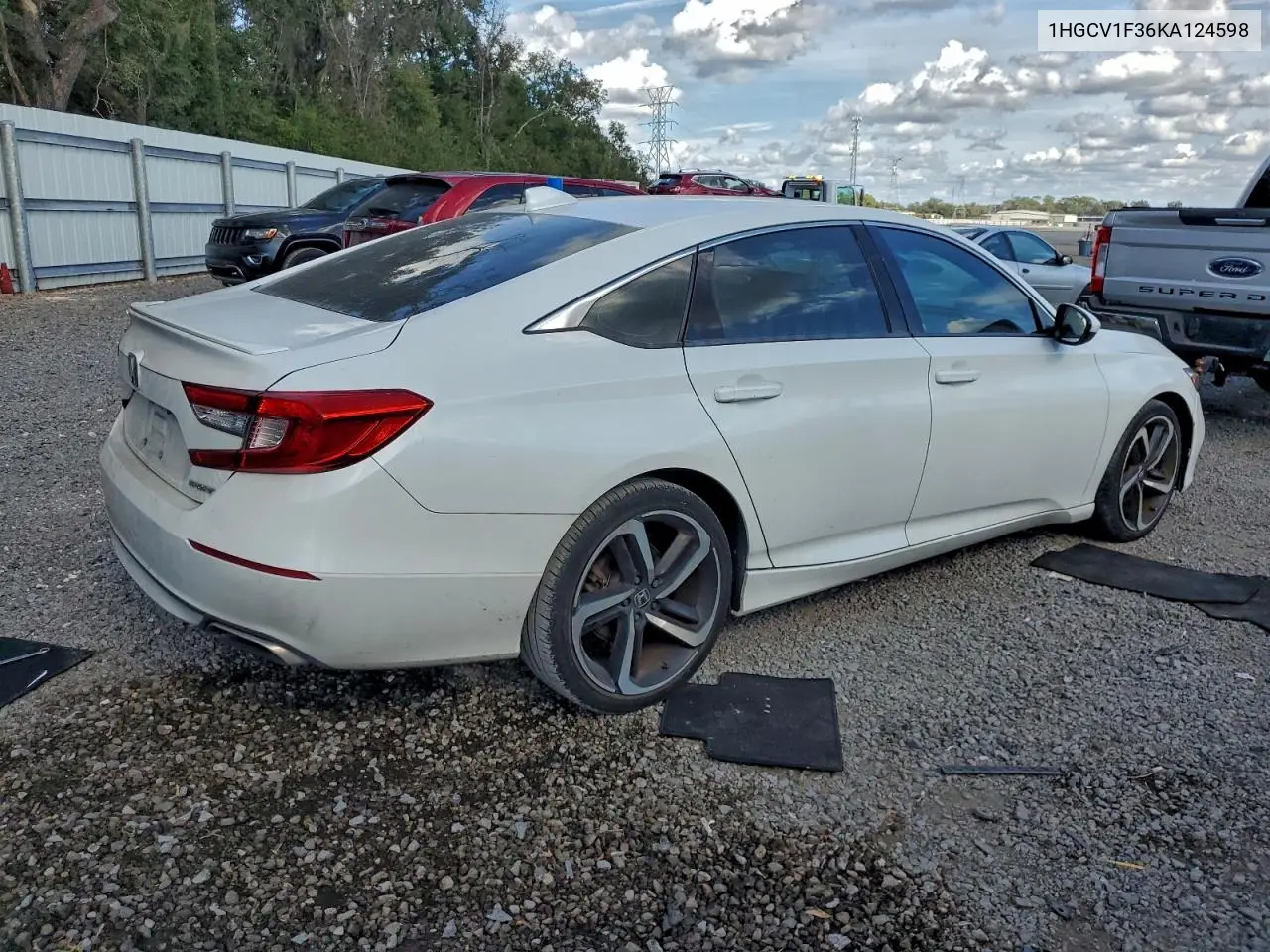 1HGCV1F36KA124598 2019 Honda Accord Sport