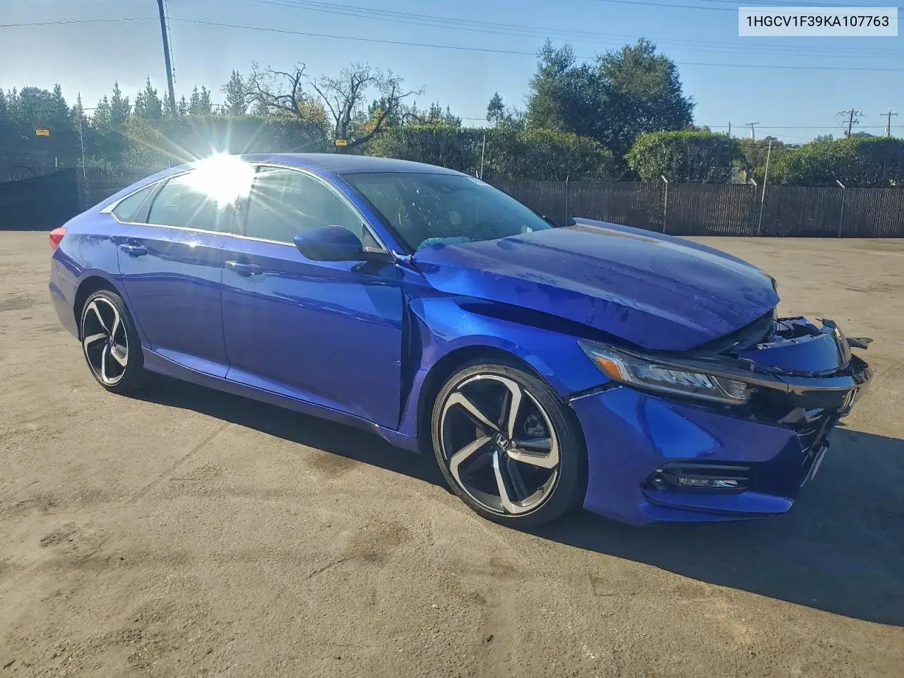 1HGCV1F39KA107763 2019 Honda Accord Sport