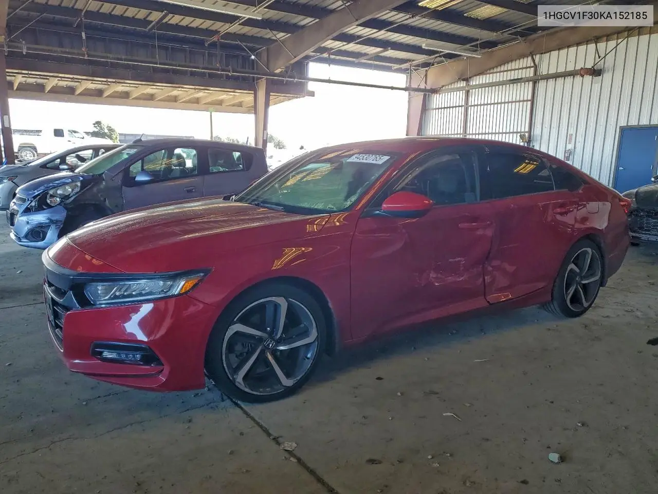 1HGCV1F30KA152185 2019 Honda Accord Sport