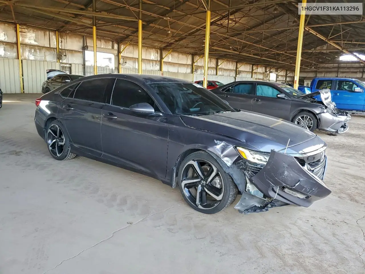 1HGCV1F31KA113296 2019 Honda Accord Sport