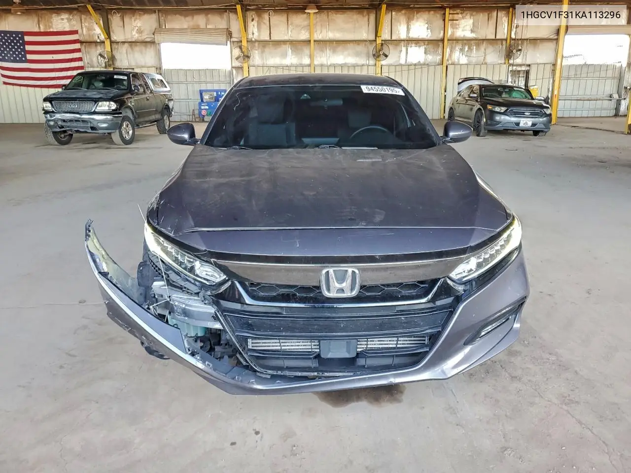 1HGCV1F31KA113296 2019 Honda Accord Sport