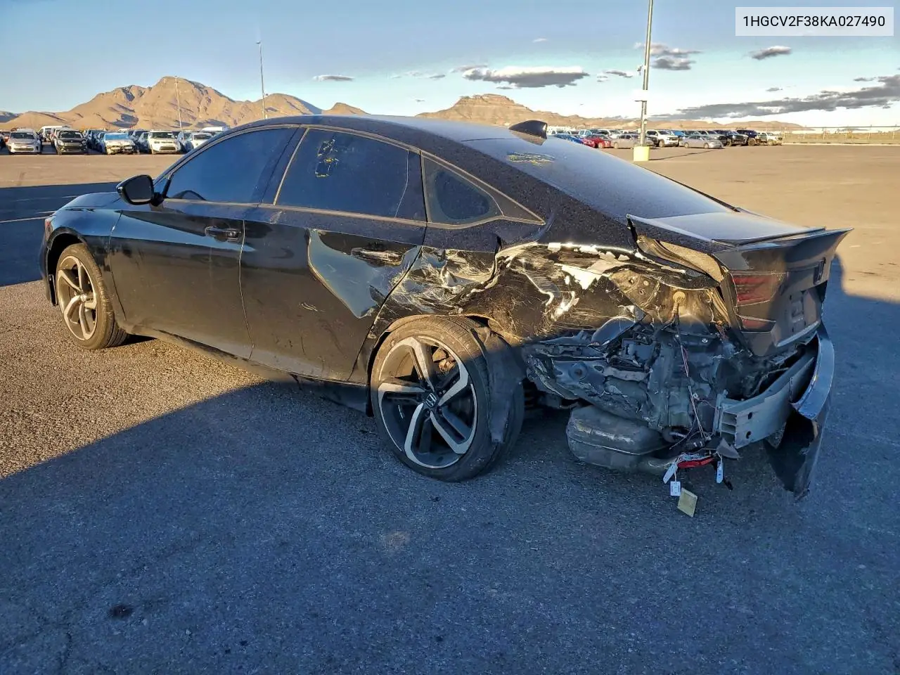 1HGCV2F38KA027490 2019 Honda Accord Sport