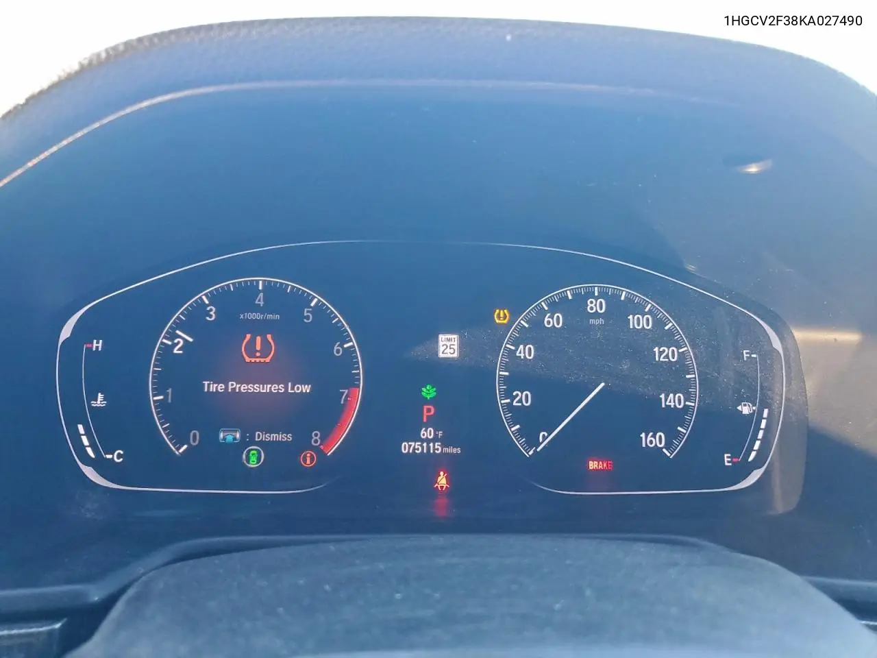 1HGCV2F38KA027490 2019 Honda Accord Sport