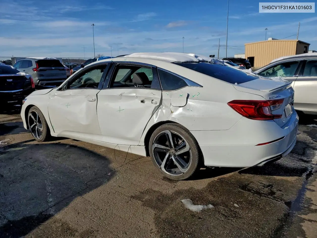 1HGCV1F31KA101603 2019 Honda Accord Sport