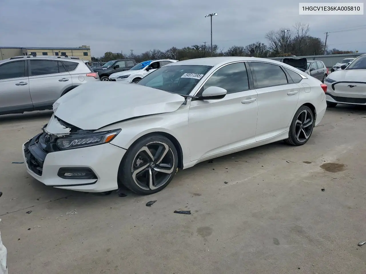 1HGCV1E36KA005810 2019 Honda Accord Sport