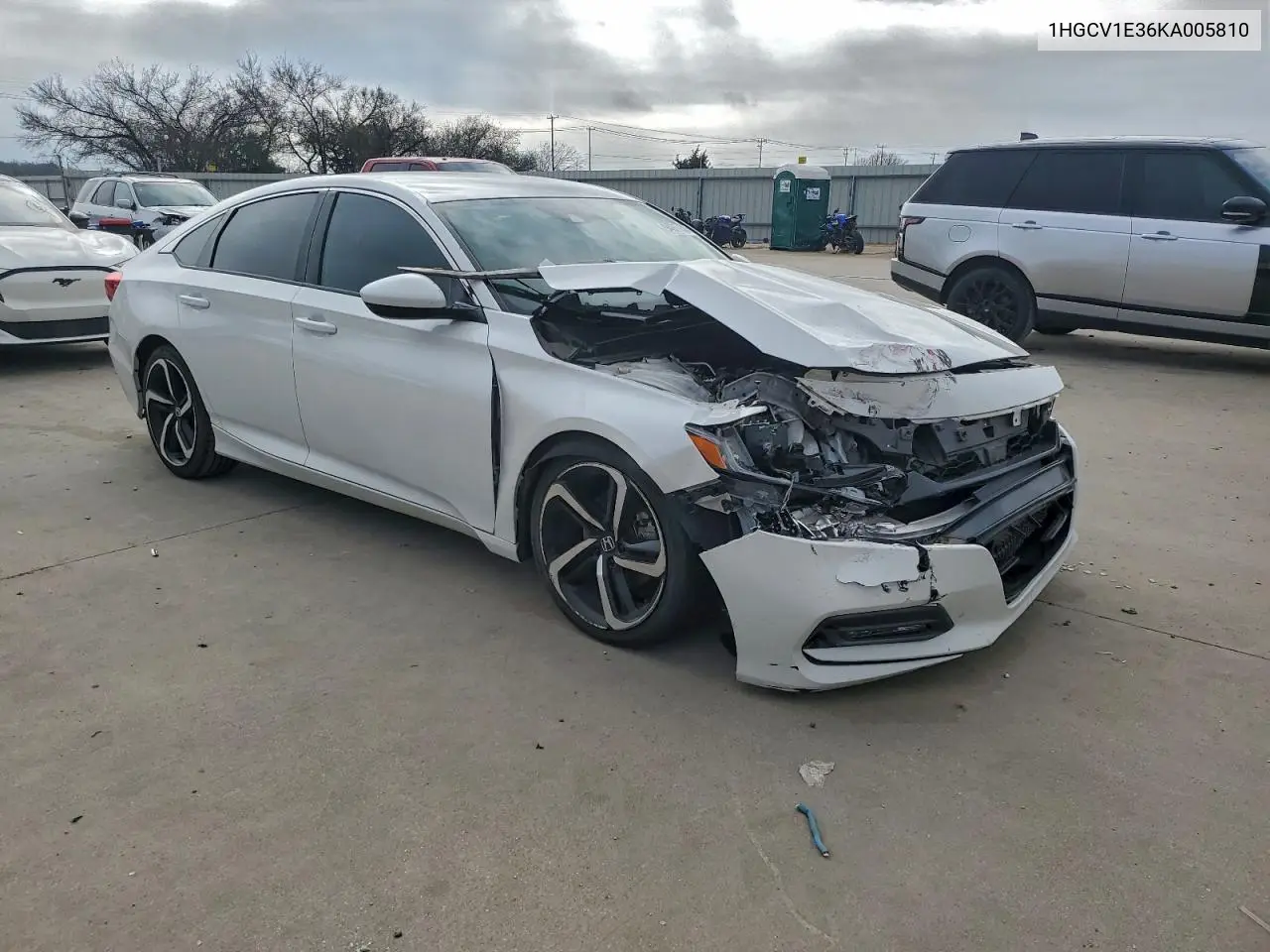 1HGCV1E36KA005810 2019 Honda Accord Sport