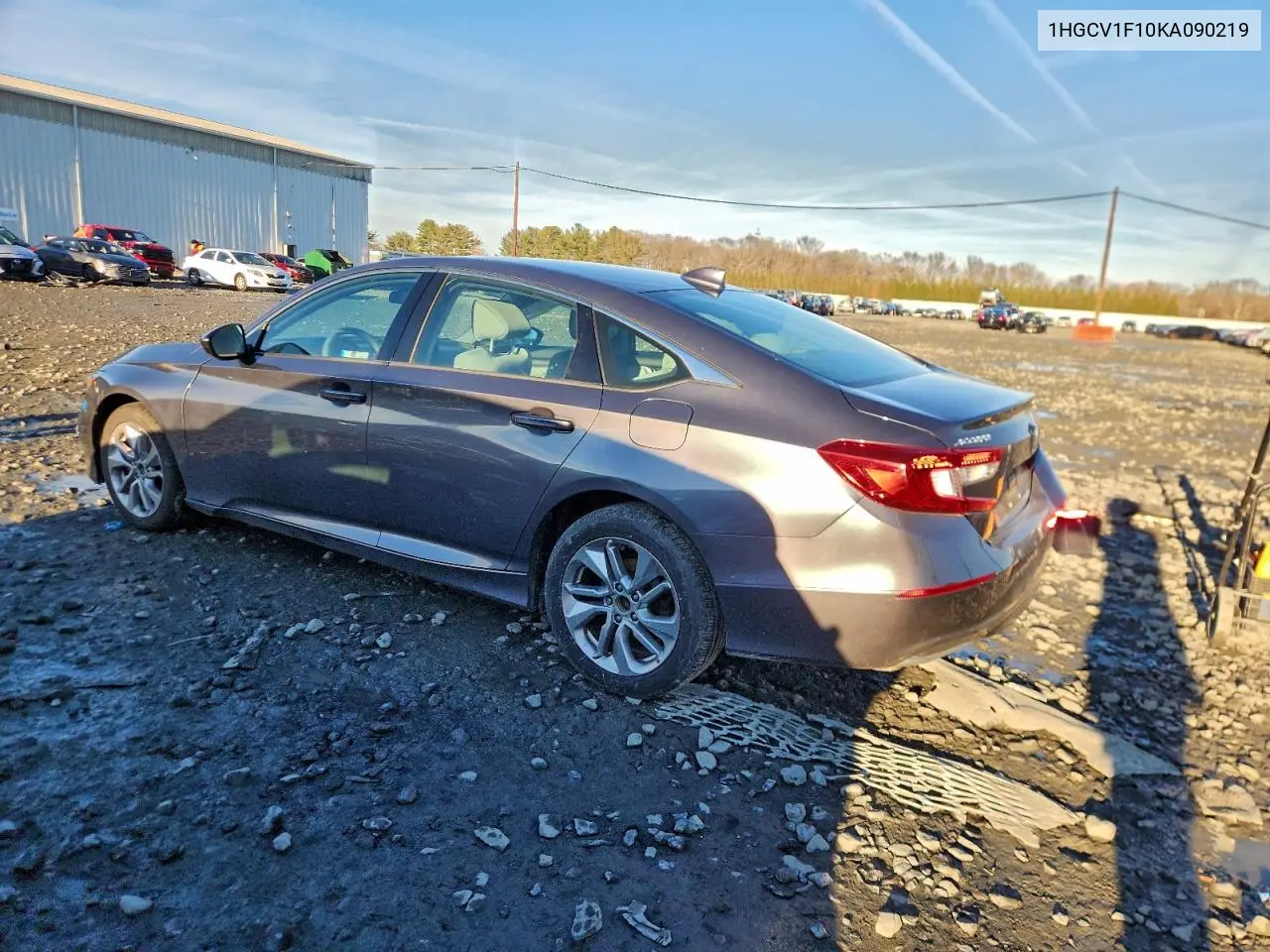 1HGCV1F10KA090219 2019 Honda Accord Lx