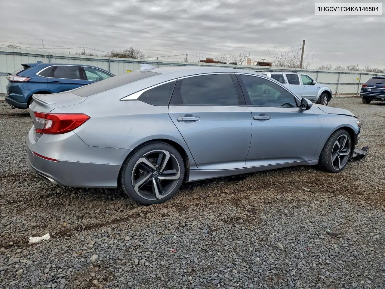 1HGCV1F34KA146504 2019 Honda Accord Sport