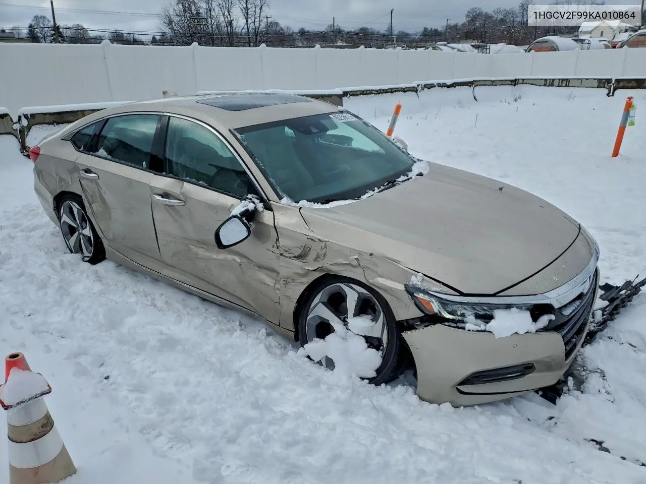 1HGCV2F99KA010864 2019 Honda Accord Touring