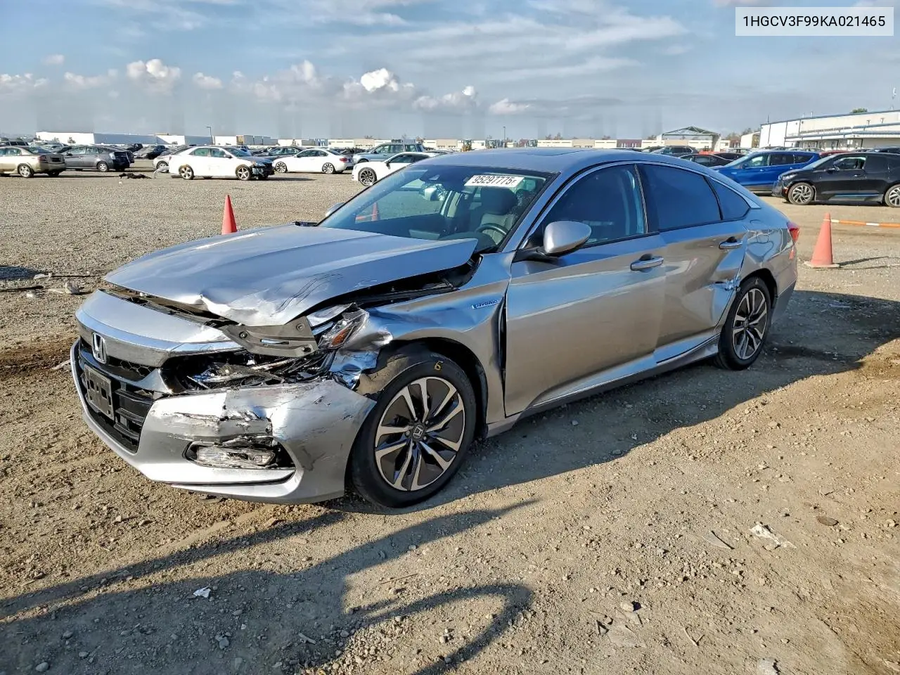 1HGCV3F99KA021465 2019 Honda Accord Touring Hybrid