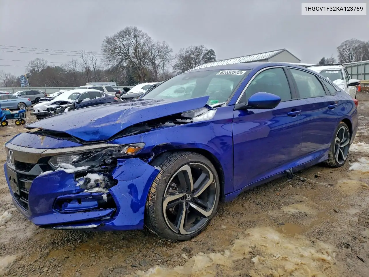 1HGCV1F32KA123769 2019 Honda Accord Sport
