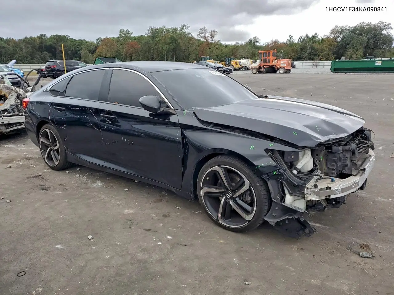 1HGCV1F34KA090841 2019 Honda Accord Sport