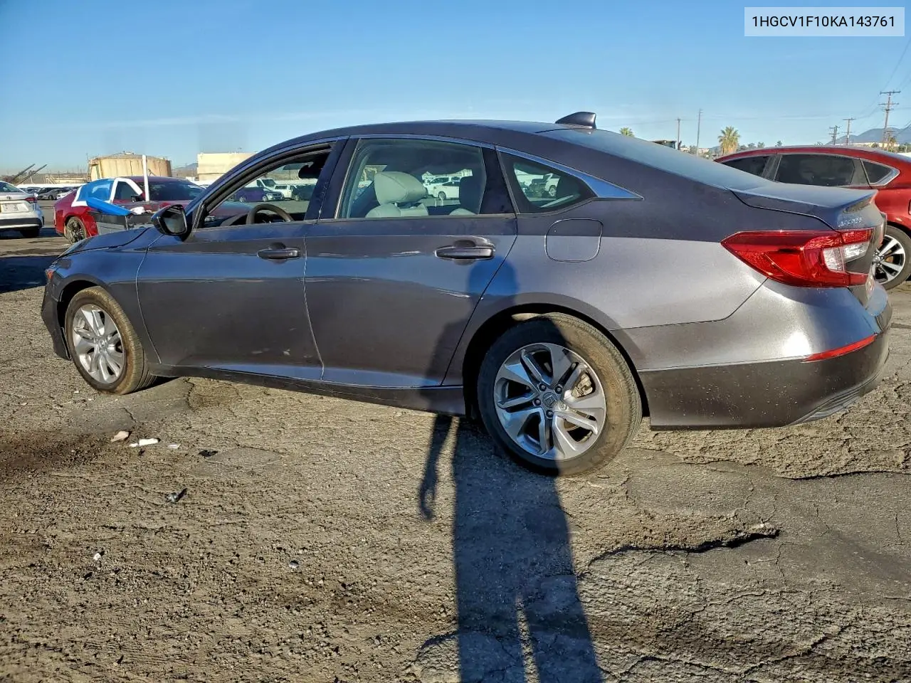 1HGCV1F10KA143761 2019 Honda Accord Lx