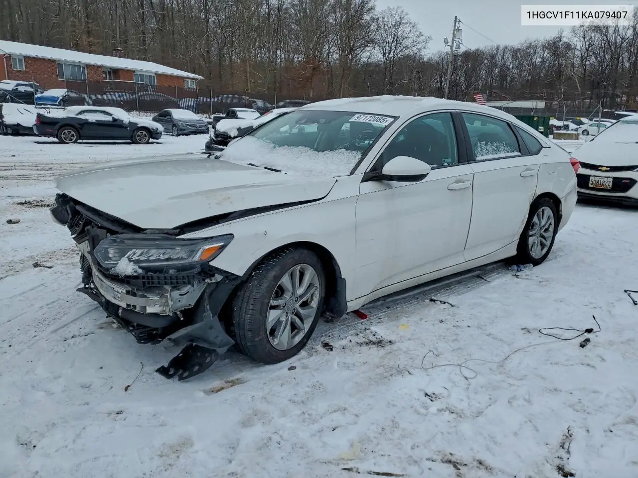 1HGCV1F11KA079407 2019 Honda Accord Lx