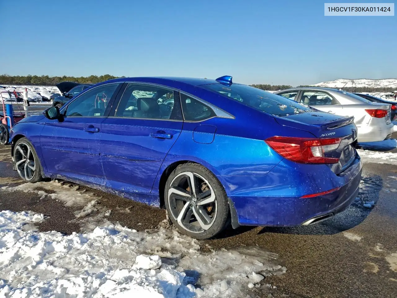 1HGCV1F30KA011424 2019 Honda Accord Sport