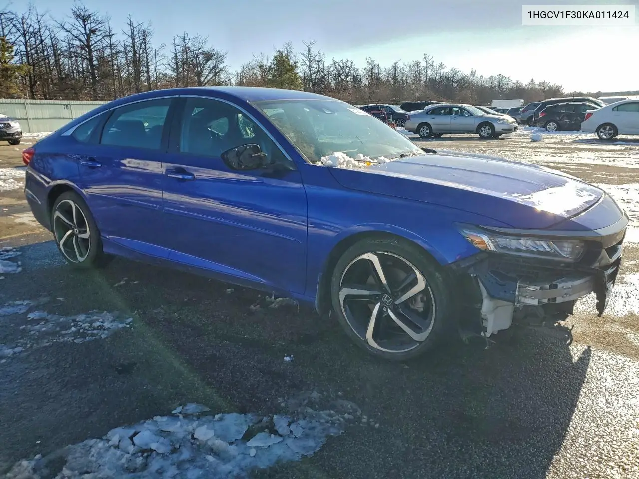 1HGCV1F30KA011424 2019 Honda Accord Sport
