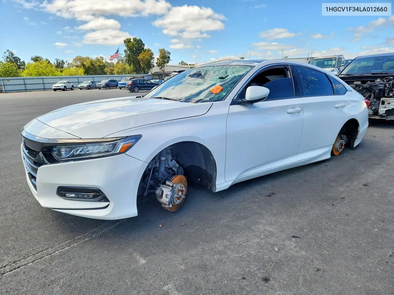 1HGCV1F34LA012660 2020 Honda Accord